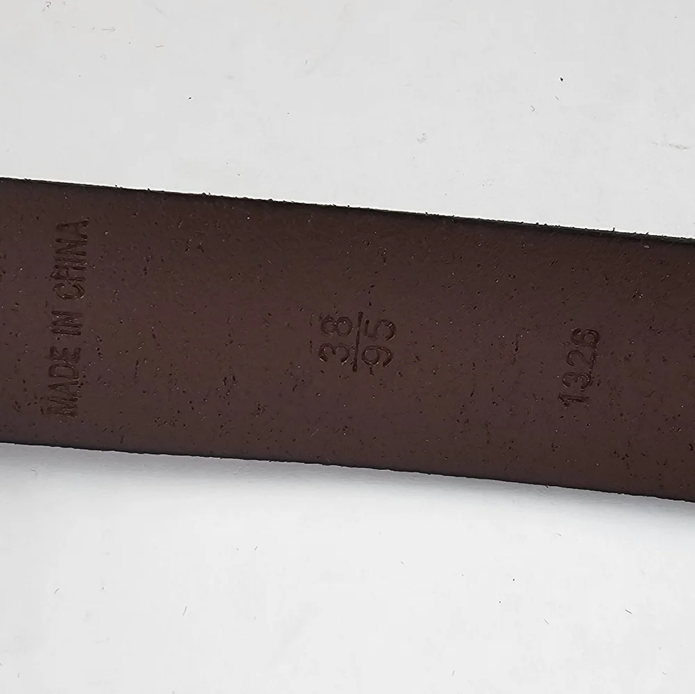 Polo by Ralph Lauren Men's Dark Brown Leather Belt Size 38 NEW